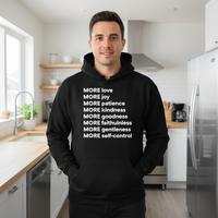 Load image into Gallery viewer, More love joy patience kindness goodness faithfulness gentleness self-control Unisex Pullover Hoodie

