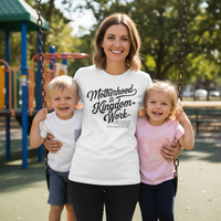 Load image into Gallery viewer, Motherhood is kingdom work Premium Unisex Crewneck T-shirt
