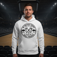 Load image into Gallery viewer, No weapon formed Classic Unisex Pullover Hoodie | Gildan® 18500
