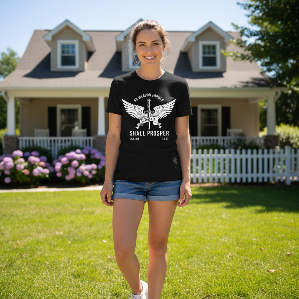 No weapon formed against me shall prosper Premium Unisex Crewneck T-shirt