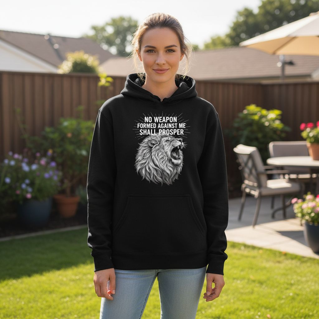 No weapon formed against me shall prosper Premium Unisex Pullover Hoodie