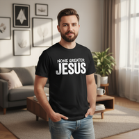 Load image into Gallery viewer, None greater Jesus Premium Unisex Crewneck T-shirt

