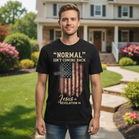 Normal isn't coming back Jesus is Premium Crewneck T-shirt
