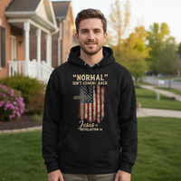 Normal isn't coming back Jesus is Premium Pullover Hoodie
