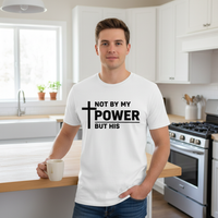 Load image into Gallery viewer, Not by my power Premium Unisex Crewneck T-shirt | Bella + Canvas 3001
