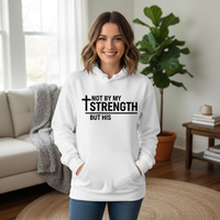 Not by my strength but his Premium Pullover Hoodie