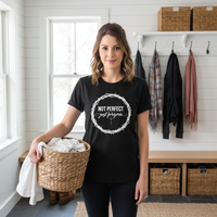 Load image into Gallery viewer, Not perfect just forgiven Premium Unisex Crewneck T-shirt

