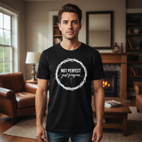 Load image into Gallery viewer, Not perfect just forgiven Premium Unisex Crewneck T-shirt
