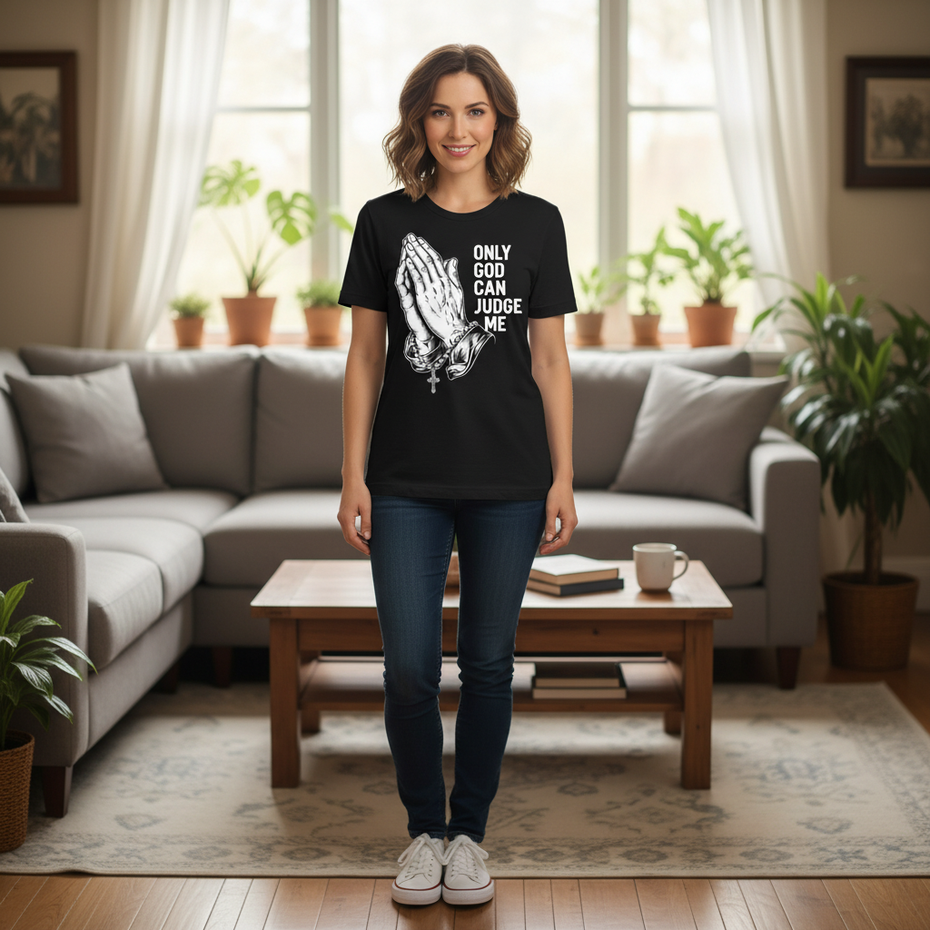 Only God can judge me Premium Crewneck T-shirt