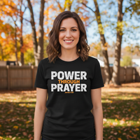Load image into Gallery viewer, Power through prayer (1) Premium Unisex Crewneck T-shirt
