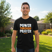 Load image into Gallery viewer, Power through prayer Premium Unisex Crewneck T-shirt
