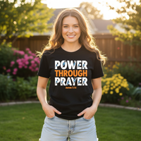 Load image into Gallery viewer, Power through prayer Premium Unisex Crewneck T-shirt
