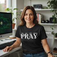 Pray Premium Unisex Crewneck T-shirt | Bella + Canvas 3001