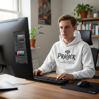 Load image into Gallery viewer, Prayer the ultimate wireless connection (4) Unisex Pullover Hoodie
