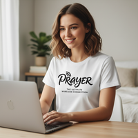 Load image into Gallery viewer, Prayer the ultimate wireless connection (5) Premium Unisex Crewneck T-shirt
