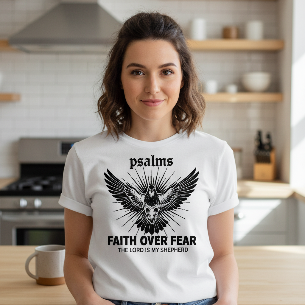 Psalms Faith over fear Premium Crewneck T-shirt