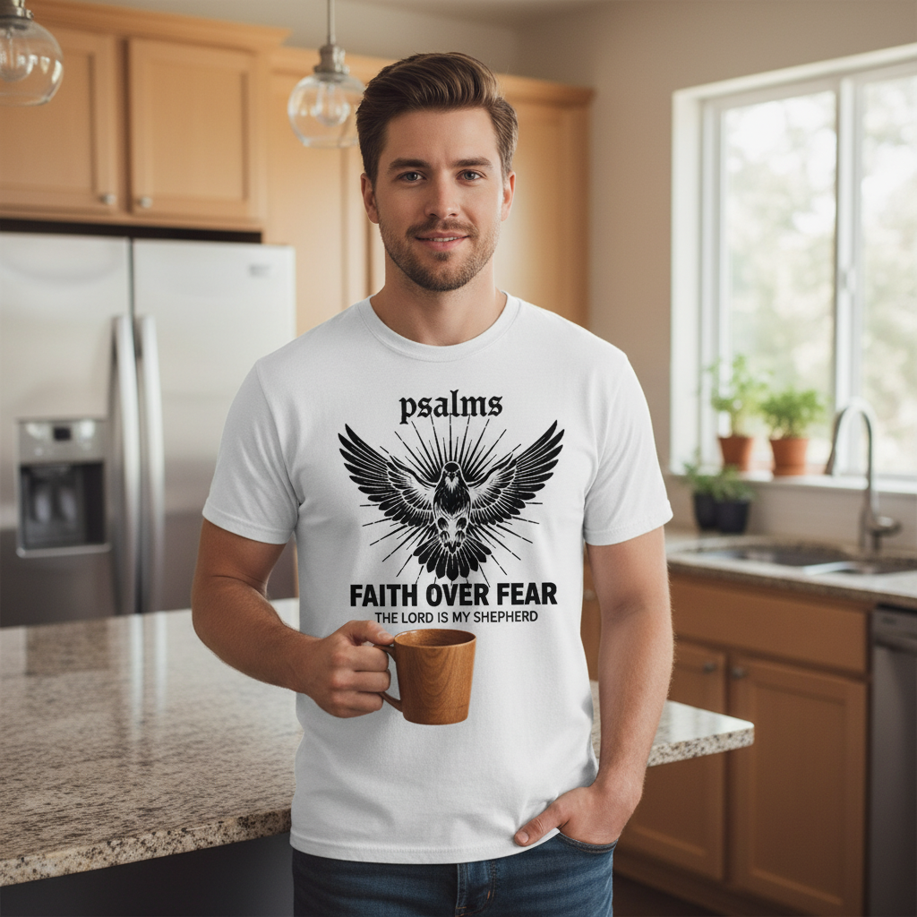 Psalms Faith over fear Premium Crewneck T-shirt