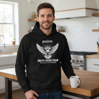 Psalms Faith over fear Premium Pullover Hoodie