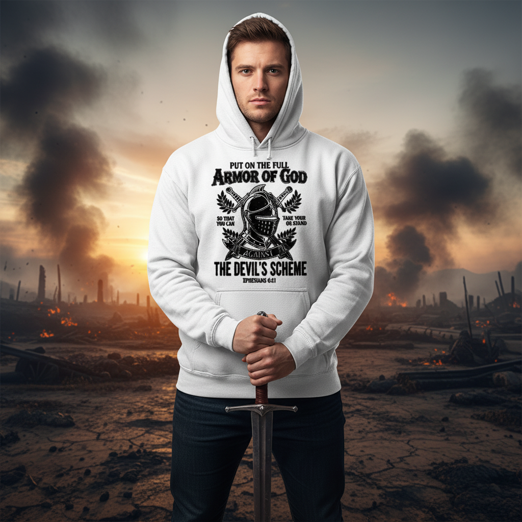 Put on the full armor of God (1) Premium Pullover Hoodie
