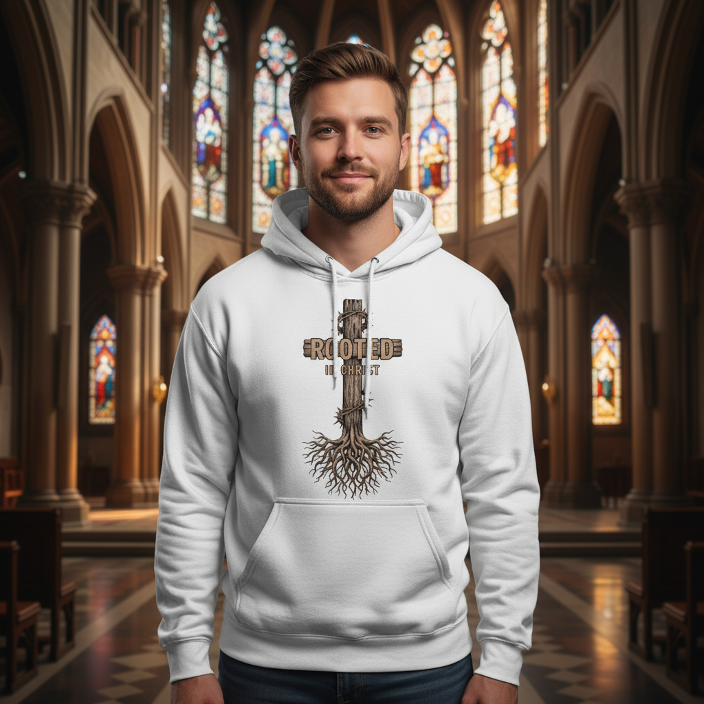 Rooted in Christ (1) Classic Unisex Pullover Hoodie | Gildan® 18500
