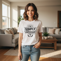 Load image into Gallery viewer, Simply blessed Premium Unisex Crewneck T-shirt
