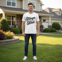 Load image into Gallery viewer, Stronger than the Storm Unisex T-Shirt – Soft DTG Printing Fabric
