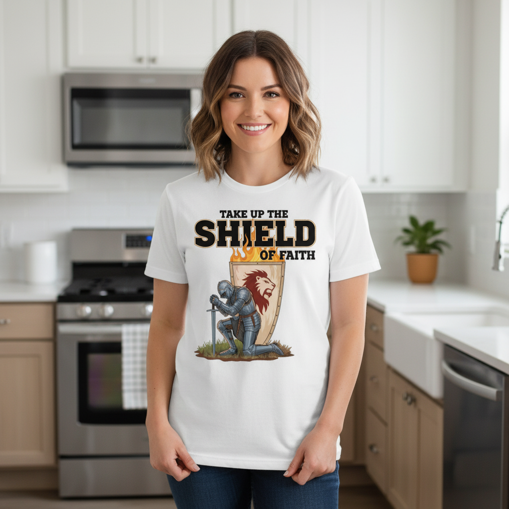 Take up the shield of faith Premium Crewneck T-shirt