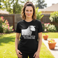 Load image into Gallery viewer, He left the 99 to find me (1) Premium Unisex Crewneck T-shirt
