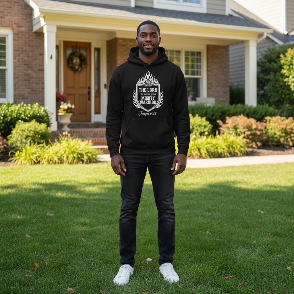 The Lord is with you mighty warrior Premium Pullover Hoodie