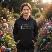 Load image into Gallery viewer, The way the truth and the life Classic Unisex Pullover Hoodie | Gildan® 18500
