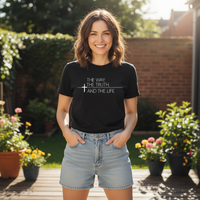 Load image into Gallery viewer, The way, The Truth and The Life Premium Unisex Crewneck T-shirt | Bella + Canvas 3001
