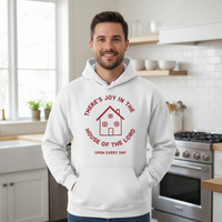 Load image into Gallery viewer, There&#39;s joy in the house of the Lord open every day Unisex Pullover Hoodie
