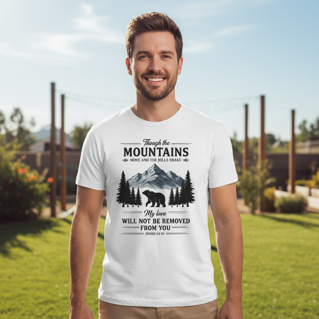Though the mountains move and the hills shake Premium Crewneck T-shirt