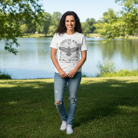 Load image into Gallery viewer, Under his wings we will find refuge Heavyweight Premium Unisex Crewneck T-shirt
