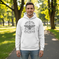 Load image into Gallery viewer, Under his wings we will find refuge Classic Unisex Pullover Hoodie | Gildan® 18500
