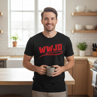 Load image into Gallery viewer, WWJD He would love first (1) Premium Unisex Crewneck T-shirt
