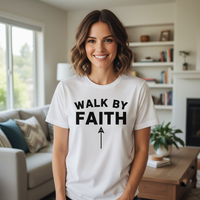 Load image into Gallery viewer, Walk by faith Premium Unisex Crewneck T-shirt
