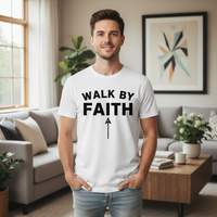 Load image into Gallery viewer, Walk by faith Premium Unisex Crewneck T-shirt
