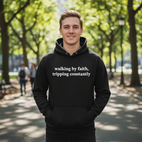 Load image into Gallery viewer, Walking by faith Classic Unisex Pullover Hoodie | Gildan® 18500
