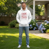 We love because he first loved Premium Pullover Hoodie