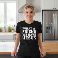 Load image into Gallery viewer, What a friend we have in Jesus Premium Unisex Crewneck T-shirt
