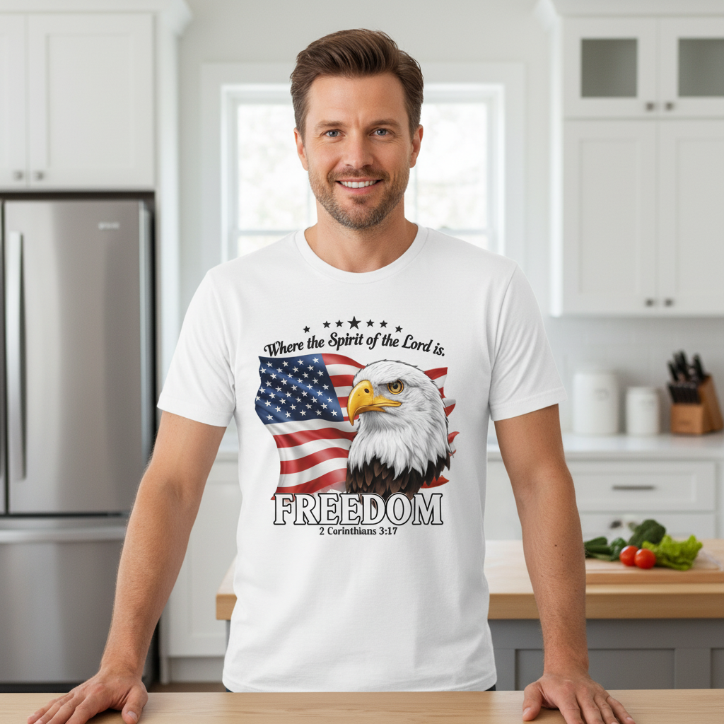 Where the spirit of the Lord is freedom Premium Crewneck T-shirt
