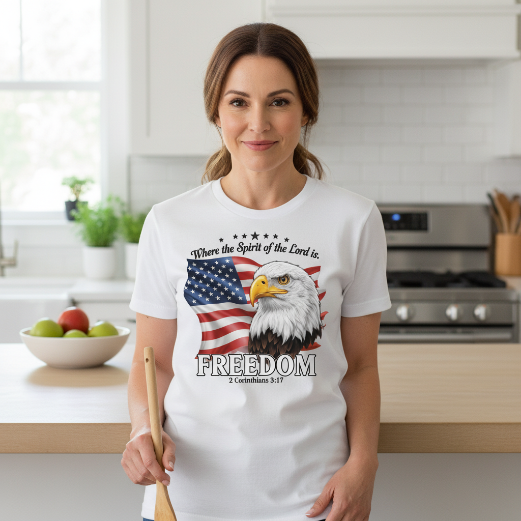Where the spirit of the Lord is freedom Premium Crewneck T-shirt