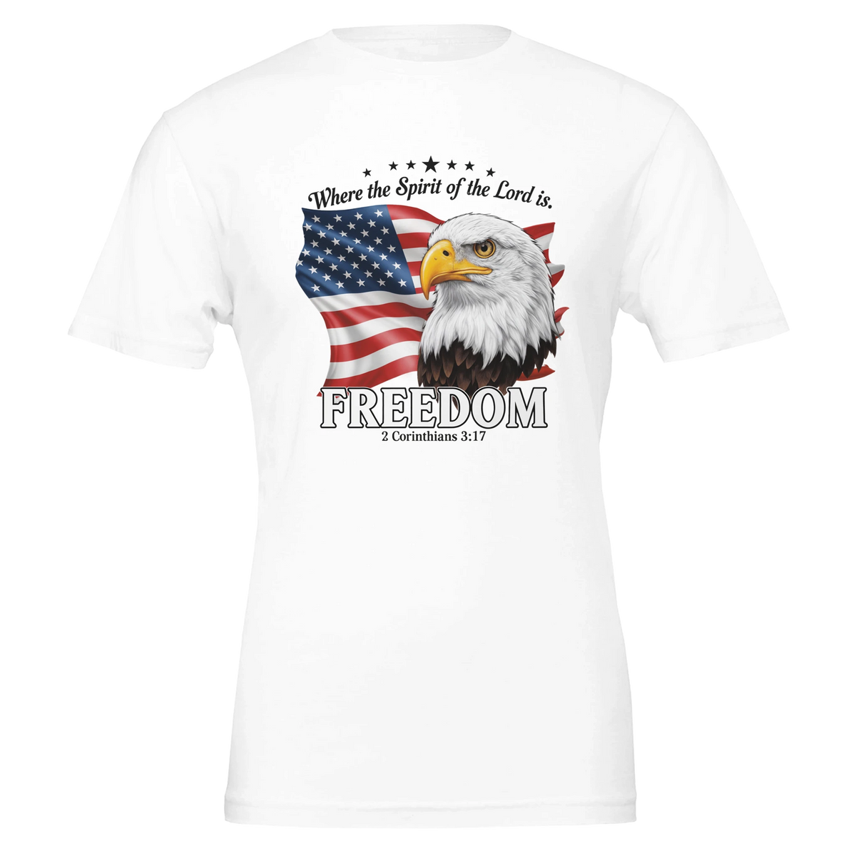 Where the spirit of the Lord is freedom Premium Crewneck T-shirt