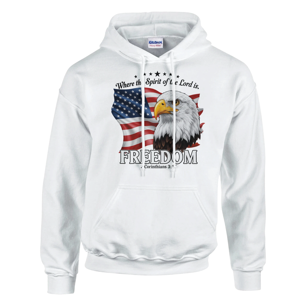 Where the spirit of the Lord is freedom Premium Pullover Hoodie