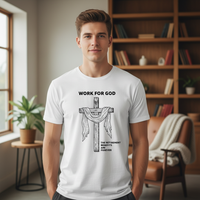 Load image into Gallery viewer, Work for God the retirement benefits are forever Premium Unisex Crewneck T-shirt
