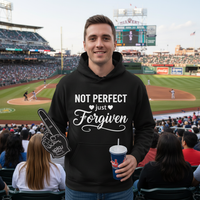 Load image into Gallery viewer, Not perfect just forgiven Unisex Pullover Hoodie
