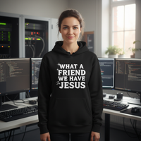 Load image into Gallery viewer, What a friend we have in Jesus Unisex Pullover Hoodie
