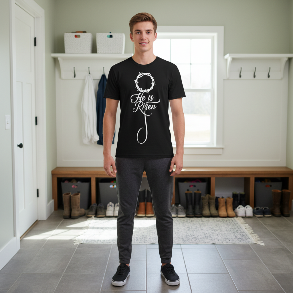 He is risen (2) Premium Unisex Crewneck T-shirt