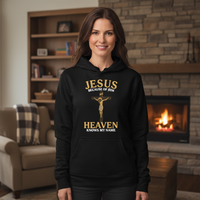 Load image into Gallery viewer, Jesus because of him heaven knows my name Unisex Pullover Hoodie
